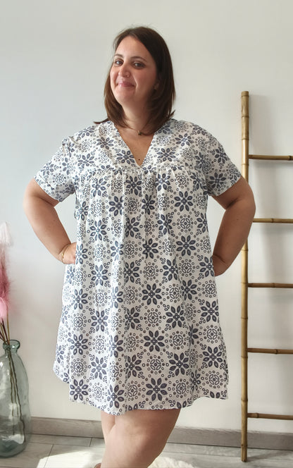Robe courte avec short intégré