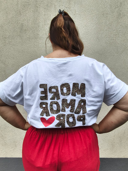 T-shirt MORE AMOR POR FAVOR