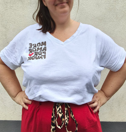 T-shirt MORE AMOR POR FAVOR