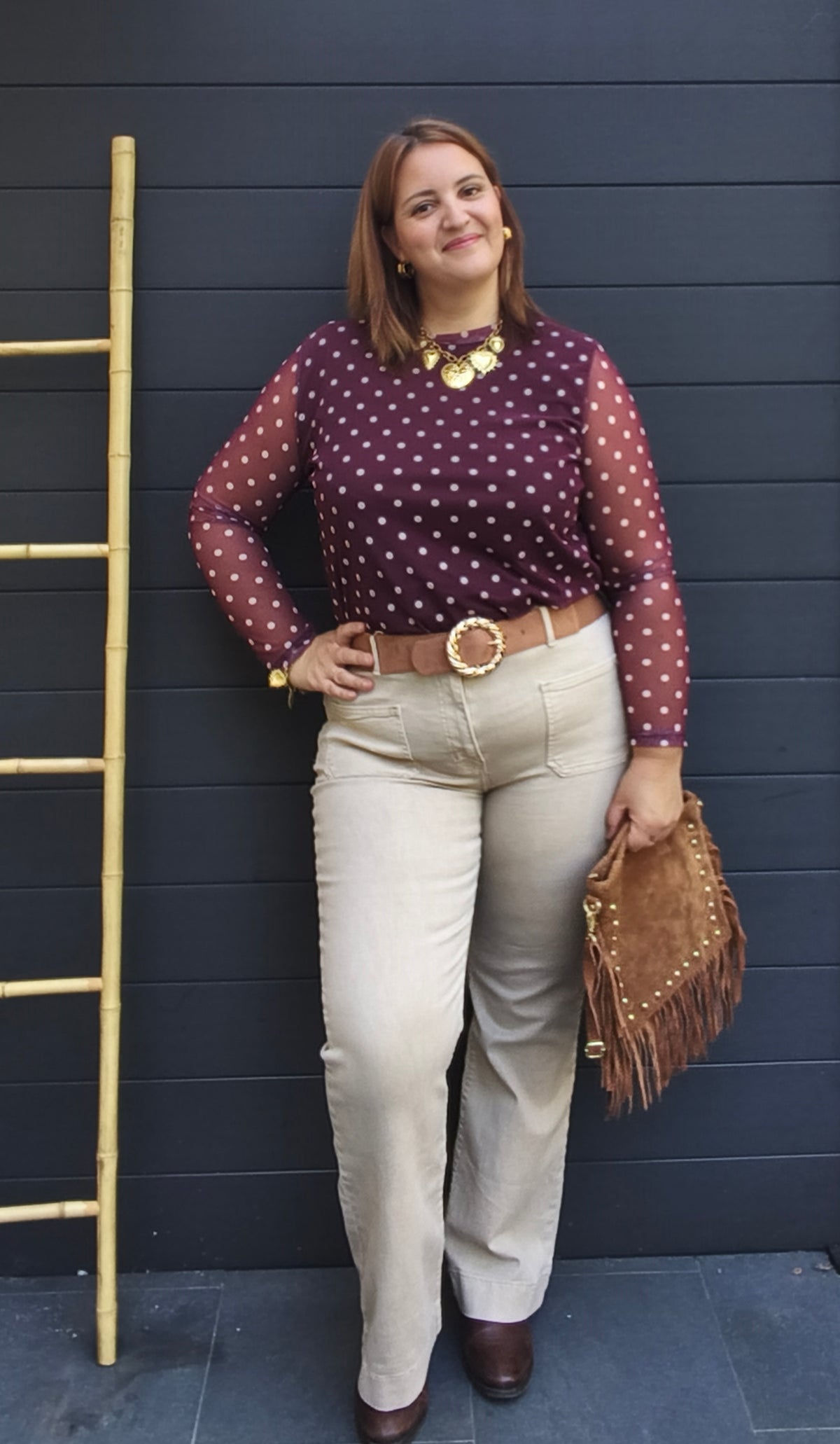 Jean Flare beige