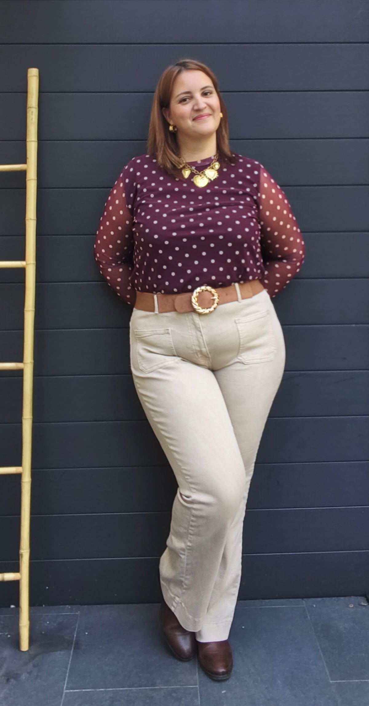 Jean Flare beige
