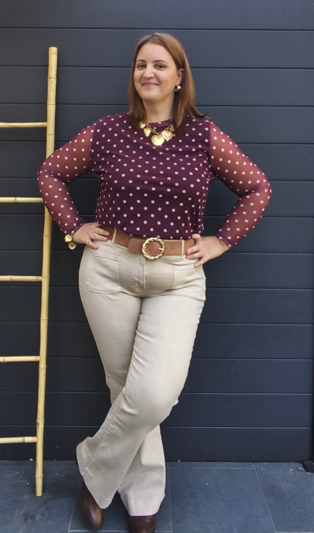 Jean Flare beige