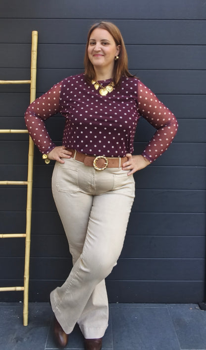 Jean Flare beige